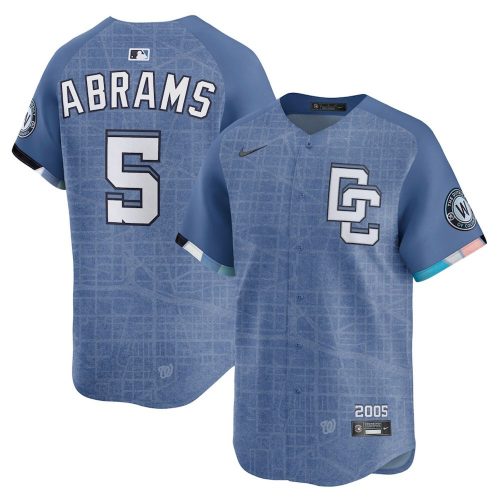 CJ Abrams Washington Nationals MLB 2025 City Connect Baseball Jersey