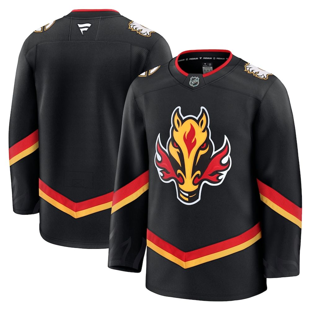 Calgary Flames Alternate Premium Hockey Jersey – Black