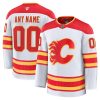 Calgary Flames Away Premium Custom Hockey Jersey