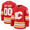 Calgary Flames Home Premium Custom Hockey Jersey