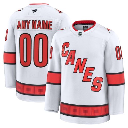 Carolina Hurricanes Away Premium Custom Hockey Jersey