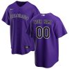 Colorado Rockies Nike Alternate Replica Custom Jersey – Purple