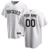 Colorado Rockies Nike Home Replica Custom Jersey – White