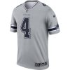 Dak Prescott Dallas Cowboys Nike Inverted Legend Player Performance Top – Gray