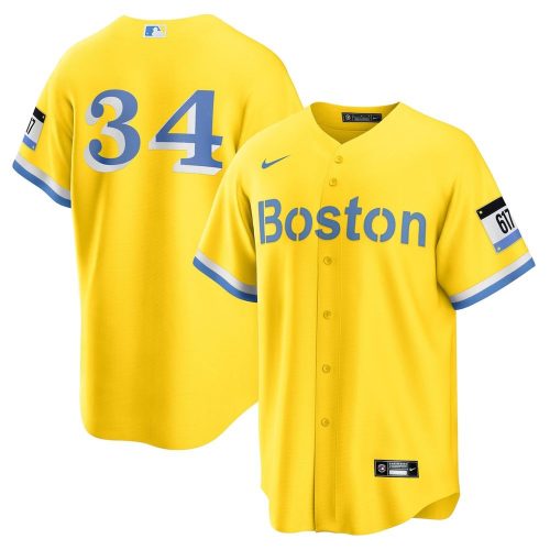 David Ortiz Boston Red Sox MLB 2021 City Connect Baseball Jersey