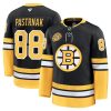 David Pastrnak Boston Bruins Alternate 100th Anniversary Premium Hockey Jersey – Black