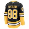 David Pastrnak Boston Bruins Alternate 100th Anniversary Premium Hockey Jersey – Black