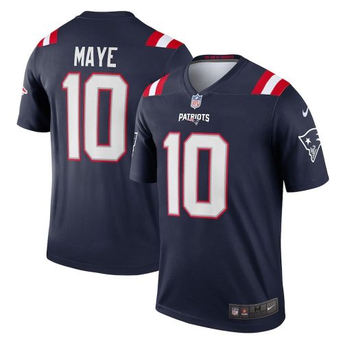 Drake Maye New England Patriots Nike Team Legend Jersey – Navy
