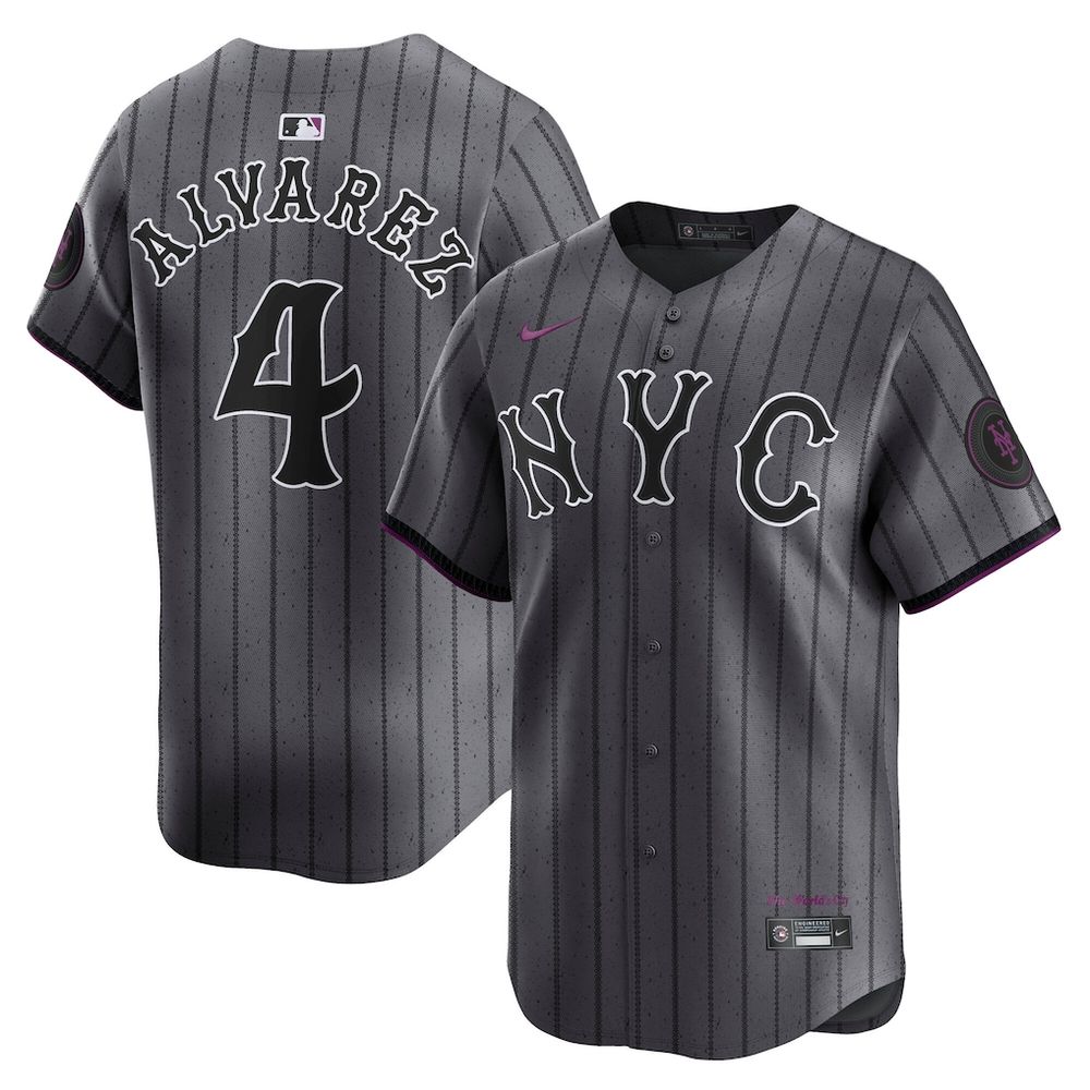 Francisco Alvarez New York Mets MLB 2024 City Connect Baseball Jersey
