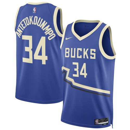 Giannis Antetokounmpo Milwaukee Bucks Nike 2025 City Edition Basketball Jersey