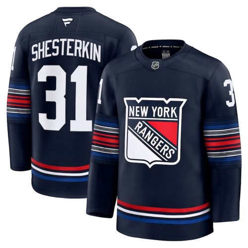 Igor Shesterkin New York Rangers Alternate Premium Hockey Jersey – Navy