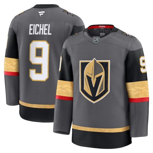 Jack Eichel Vegas Golden Knights Alternate Premium Hockey Jersey – Gray