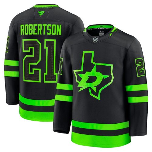 Jason Robertson Dallas Stars Alternate Premium Hockey Jersey – Black