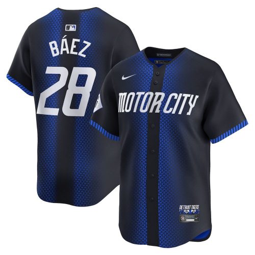Javier Baez Detroit Tigers MLB 2024 City Connect Baseball Jersey