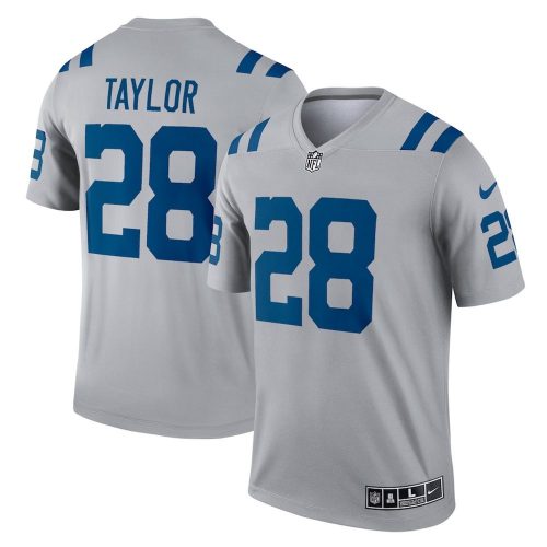 Jonathan Taylor Indianapolis Colts Nike Inverted Legend Player Performance Top – Gray