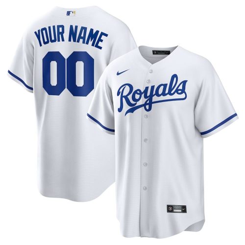 Kansas City Royals Nike Replica Custom Jersey – White