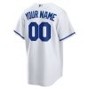 Kansas City Royals Nike Replica Custom Jersey – White