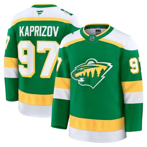 Kirill Kaprizov Minnesota Wild Alternate Premium Hockey Jersey – Green