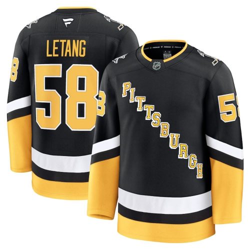 Kris Letang Pittsburgh Penguins Alternate Premium Hockey Jersey – Black