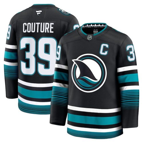 Logan Couture San Jose Sharks Alternate Premium Hockey Jersey – Black