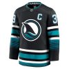 Logan Couture San Jose Sharks Alternate Premium Hockey Jersey – Black