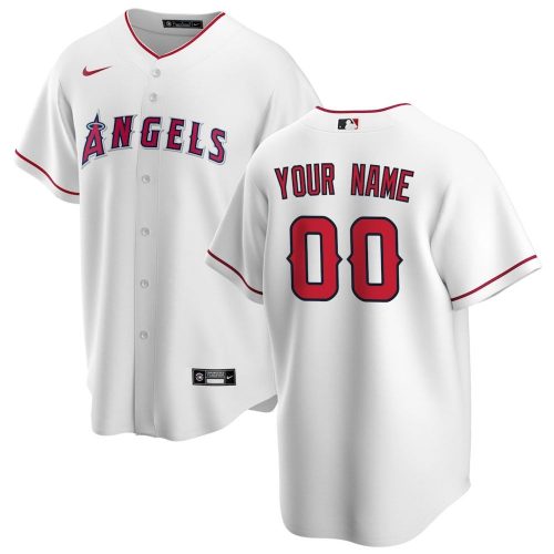Los Angeles Angels Nike Home Replica Custom Jersey – White
