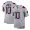 Mac Jones New England Patriots Nike Inverted Legend Player Performance Top – Gray