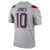 Mac Jones New England Patriots Nike Inverted Legend Player Performance Top – Gray