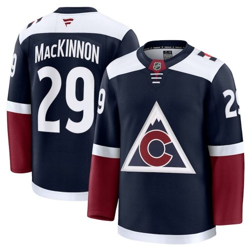 Nathan MacKinnon Colorado Avalanche Alternate Premium Hockey Jersey – Navy