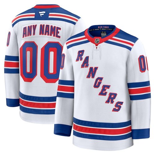 New York Rangers Away Premium Custom Hockey Jersey
