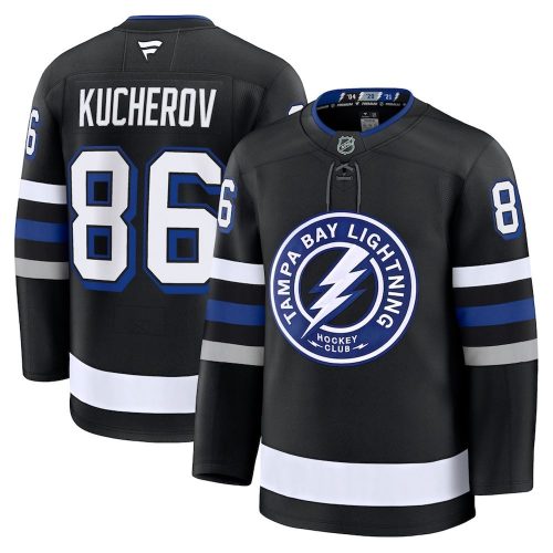 Nikita Kucherov Tampa Bay Lightning Alternate Premium Hockey Jersey – Black