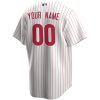 Philadelphia Phillies Nike Home Replica Custom Jersey – White