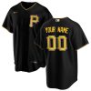 Pittsburgh Pirates Nike Alternate Replica Custom Jersey – Black