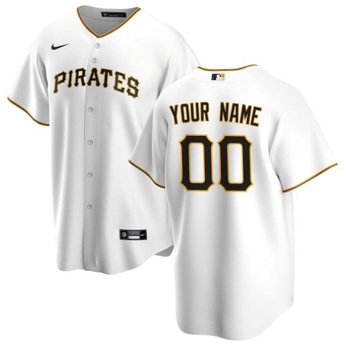 Pittsburgh Pirates Nike Home Replica Custom Jersey – White