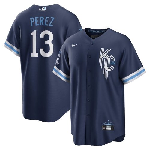 Salvador Perez Kansas City Royals MLB 2022 City Connect Baseball Jersey