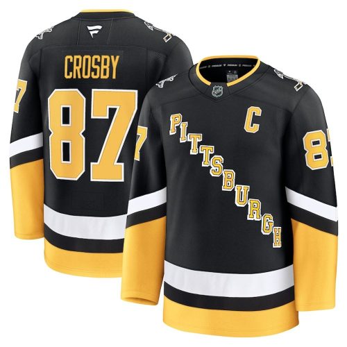 Sidney Crosby Pittsburgh Penguins Alternate Premium Hockey Jersey – Black