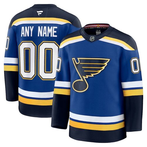 St Louis Blues Home Premium Custom Hockey Jersey