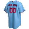 St. Louis Cardinals Nike Alternate Replica Custom Jersey – Light Blue