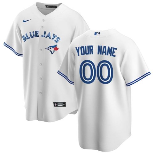 Toronto Blue Jays Nike Home Replica Custom Jersey – White