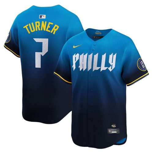 Trea Turner Philadelphia Phillies MLB 2024 City Connect Baseball Jersey