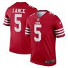 Trey Lance San Francisco 49ers Nike Team Legend Jersey – Scarlet