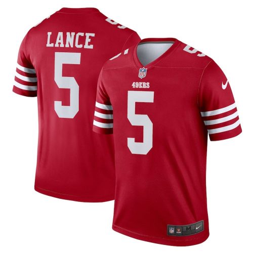 Trey Lance San Francisco 49ers Nike Team Legend Jersey – Scarlet