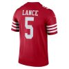 Trey Lance San Francisco 49ers Nike Team Legend Jersey – Scarlet