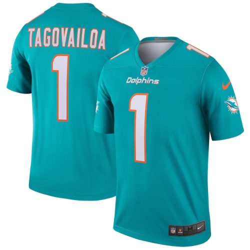 Tua Tagovailoa Miami Dolphins Nike Team Legend Jersey – Aqua