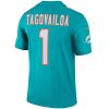 Tua Tagovailoa Miami Dolphins Nike Team Legend Jersey – Aqua