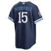 Whit Merrifield Kansas City Royals MLB 2022 City Connect Baseball Jersey