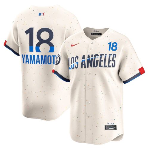 Yoshinobu Yamamoto Los Angeles Dodgers MLB 2024 City Connect Baseball Jersey