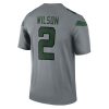 Zach Wilson New York Jets Nike Inverted Legend Player Performance Top – Gray