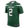 Zach Wilson New York Jets Nike Team Legend Player Performance Top – Gotham Green