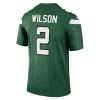 Zach Wilson New York Jets Nike Team Legend Player Performance Top – Gotham Green